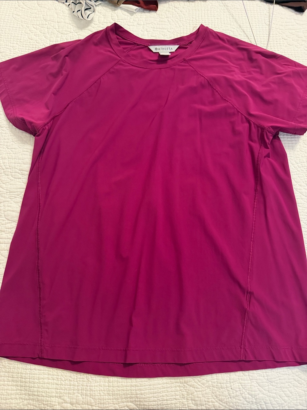 Athleta Women's Fuchsia Short Sleeve Performance Tee